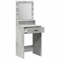 Table de Toilette Gris béton 50 x 41 x 135 cm Bois d'ingénierie 631388631388