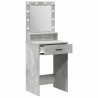 Table de Toilette Gris béton 50 x 41 x 135 cm Bois d'ingénierie 631388631388