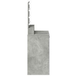 Table de Toilette Gris béton 50 x 41 x 135 cm Bois d'ingénierie 631388631388
