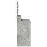 Table de Toilette Gris béton 50 x 41 x 135 cm Bois d'ingénierie 631388631388