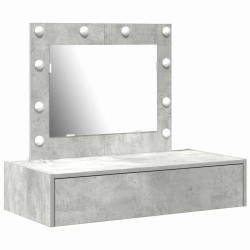 Table de Toilette Gris 83 x 40 x 70 cm Bois d'ingénierie 631389631389