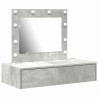Table de Toilette Gris 83 x 40 x 70 cm Bois d'ingénierie 631389631389