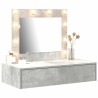 Table de Toilette Gris 83 x 40 x 70 cm Bois d'ingénierie 631389631389