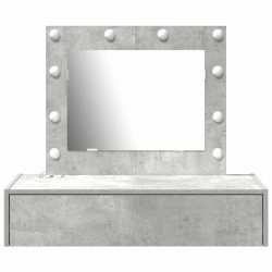 Table de Toilette Gris 83 x 40 x 70 cm Bois d'ingénierie 631389631389