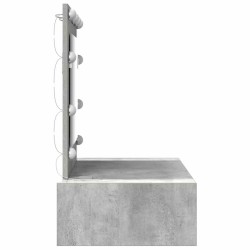 Table de Toilette Gris 83 x 40 x 70 cm Bois d'ingénierie 631389631389