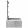 Table de Toilette Gris 83 x 40 x 70 cm Bois d'ingénierie 631389631389
