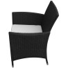 Ensemble à manger d'extérieur 7 pcs et coussins résine tressée 631391631391
