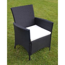 Ensemble à manger d'extérieur 7 pcs et coussins résine tressée 631391631391
