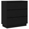 Cabinet de chevet avec tiroir Chêne noir 71 x 34,5 x 75 cm 631392631392