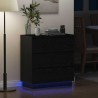 Cabinet de chevet avec tiroir Chêne noir 71 x 34,5 x 75 cm 631392631392