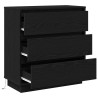 Cabinet de chevet avec tiroir Chêne noir 71 x 34,5 x 75 cm 631392631392