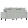 Canapé à 2 places Gris clair 140 cm Velours 631395631395