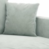 Canapé à 2 places Gris clair 140 cm Velours 631395631395