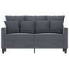 Canapé à 2 places Gris foncé 120 cm Velours 631396631396