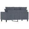 Canapé à 2 places Gris foncé 120 cm Velours 631396631396