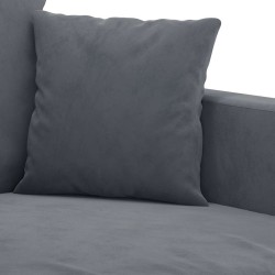 Canapé à 2 places Gris foncé 120 cm Velours 631396631396