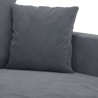 Canapé à 2 places Gris foncé 120 cm Velours 631396631396