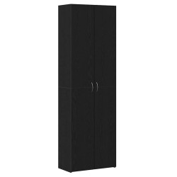 Cabinet de Bureau Chêne noir 60 x 32 x 190 cm Bois d'ingénierie 631409631409