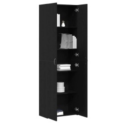 Cabinet de Bureau Chêne noir 60 x 32 x 190 cm Bois d'ingénierie 631409631409
