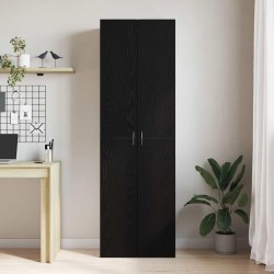 Cabinet de Bureau Chêne noir 60 x 32 x 190 cm Bois d'ingénierie 631409631409