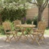 Chaise de jardin 4 pcs Naturel Bambou 631417631417