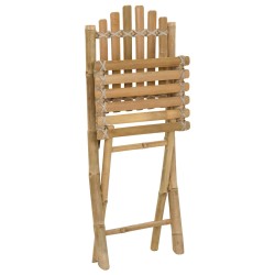 Chaise de jardin 4 pcs Naturel Bambou 631417631417