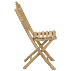 Chaise de jardin 4 pcs Naturel Bambou 631417631417