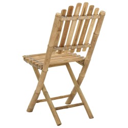 Chaise de jardin 4 pcs Naturel Bambou 631417631417