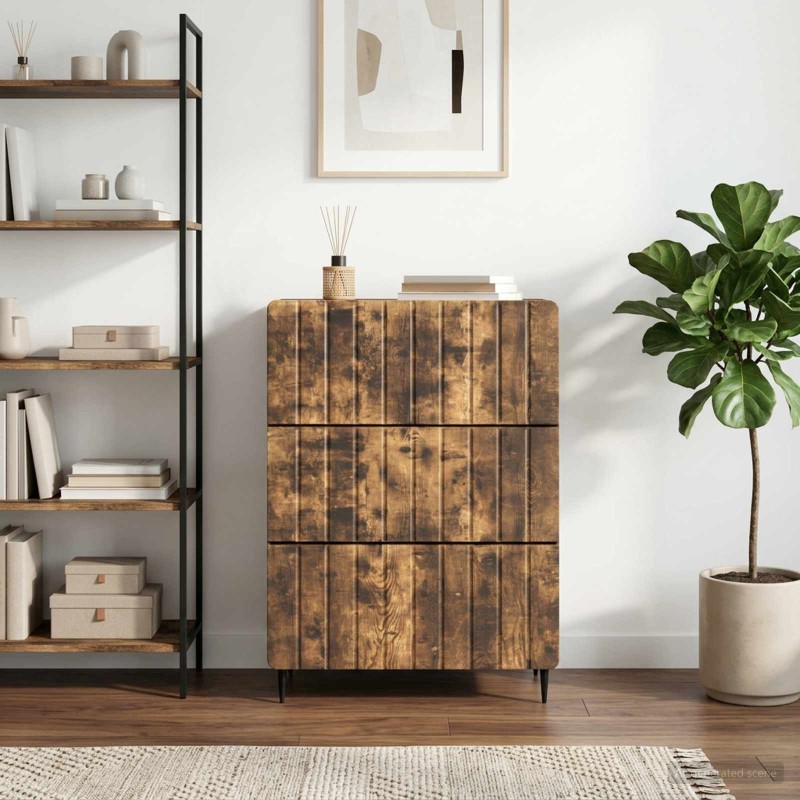 Armoire à tiroirs Chêne fumé 66 x 34,5 x 92 cm 631418631418