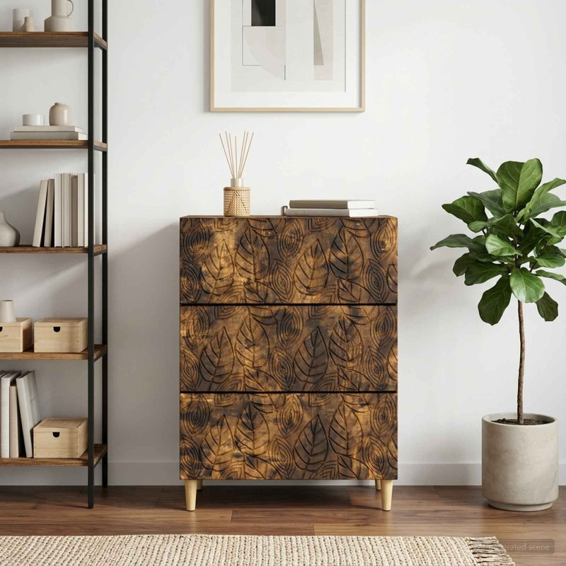 Armoire à tiroirs Chêne fumé 66 x 34,5 x 90 cm 631419631419