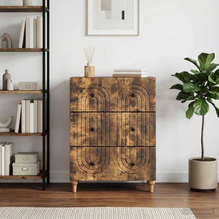 Armoire à tiroirs Chêne fumé 66 x 34,5 x 90 cm 631420631420