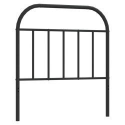  Tête de lit métal noir 90 cm 