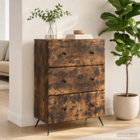 Armoire à tiroirs Chêne fumé 66 x 34,5 x 90 cm 631422631422