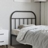  Tête de lit métal noir 90 cm 