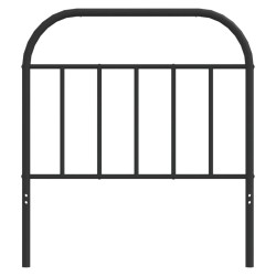  Tête de lit métal noir 90 cm 