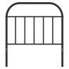  Tête de lit métal noir 90 cm 