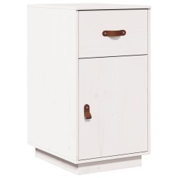 Armoire de bureau Blanc 40x50x75 cm Bois massif de pin 631427631427