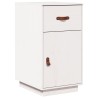Armoire de bureau Blanc 40x50x75 cm Bois massif de pin 631427631427