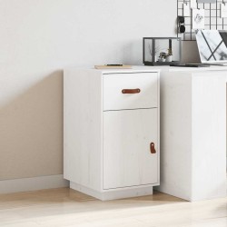 Armoire de bureau Blanc 40x50x75 cm Bois massif de pin 631427631427