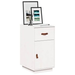 Armoire de bureau Blanc 40x50x75 cm Bois massif de pin 631427631427