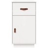 Armoire de bureau Blanc 40x50x75 cm Bois massif de pin 631427631427