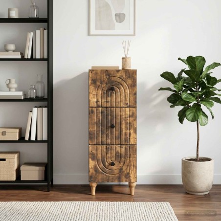 Armoire à tiroirs Chêne fumé 33 x 34,5 x 90 cm 631428631428