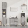 Armoire salle de bain sonoma gris 30x30x100 cm 631434631434