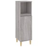 Armoire salle de bain sonoma gris 30x30x100 cm 631434631434