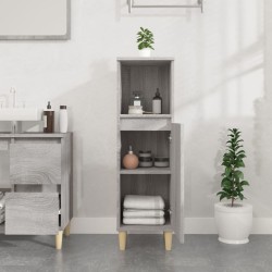 Armoire salle de bain sonoma gris 30x30x100 cm 631434631434