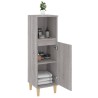 Armoire salle de bain sonoma gris 30x30x100 cm 631434631434