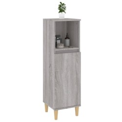 Armoire salle de bain sonoma gris 30x30x100 cm 631434631434