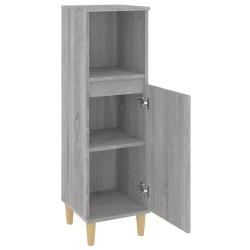 Armoire salle de bain sonoma gris 30x30x100 cm 631434631434