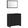 Cabinet de salle de bain avec porte Chêne noir 60 x 33 x 60 cm 631441631441