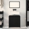 Cabinet de salle de bain avec porte Chêne noir 60 x 33 x 60 cm 631441631441